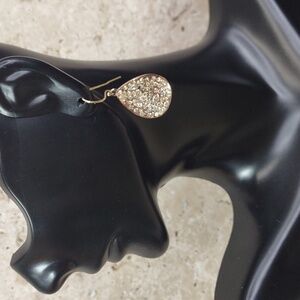 Alexis Bittar Crystal Encrusted Rose Gold Teardrop Earrings